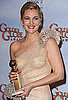 Photos of Drew Barrymore in Press Room at GG
