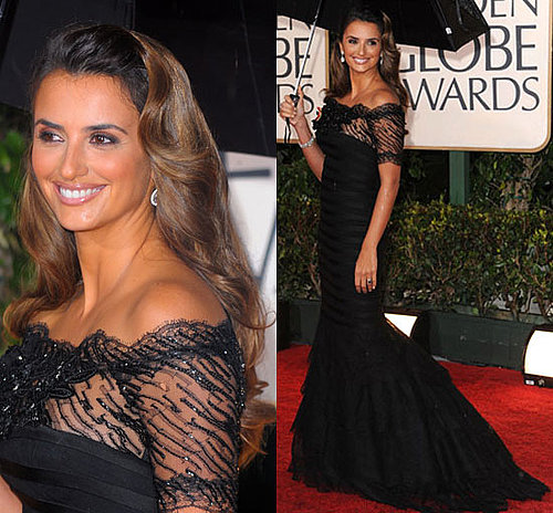 Penelope Cruz in Giorgio Armani Prive at the 2010 Golden Globe Awards