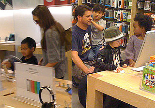 Angelina Jolie and Maddox Pick Out an iPod Touch at the LA Apple Store