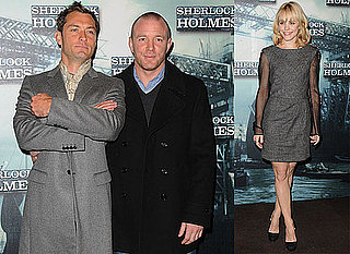 Photos of Jude Law, Rachel McAdams, and Guy Ritchie at a Paris Photo Call For Sherlock Holmes