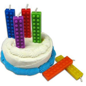Lego-Shaped Birthday Candles