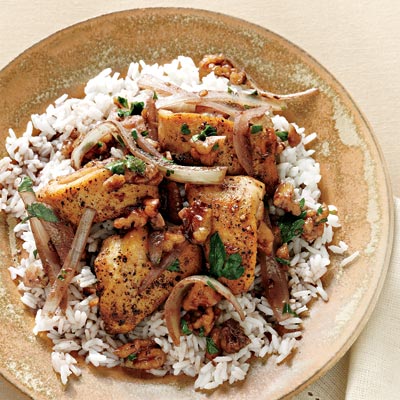 Easy Recipe For Pomegranate Chicken With Walnuts Easy Recipe For Pomegranate Chicken With Walnuts