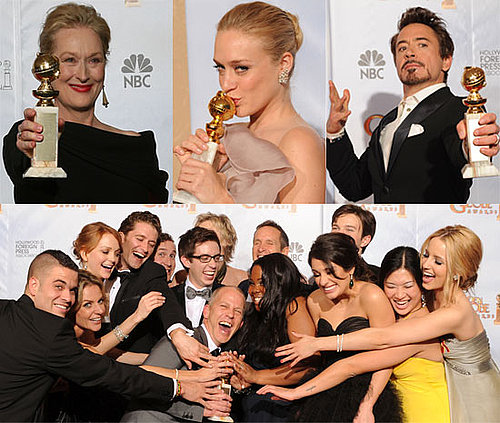 Photos from the Press Room Plus Full List of Winners from the Golden Globes 2010