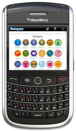 Foursquare Launches BlackBerry Application