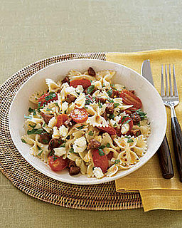 Fast & Easy Real Simple Recipe for Bow-Tie Pasta with Chorizo & Tomatoes