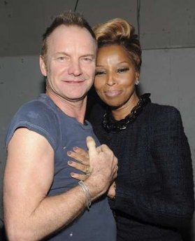 Sting and Mary J Blige