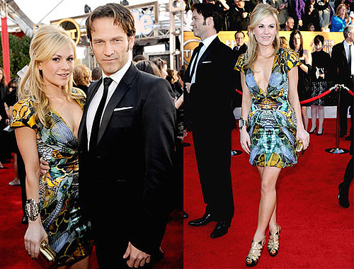 Photos of Stephen Moyer and Anna Paquin on the Red Carpet of the 2010 Screen Actors Guild Awards