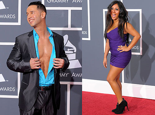 Photos of Jersey Shore Stars Snooki and The Situation on Grammys Red Carpet