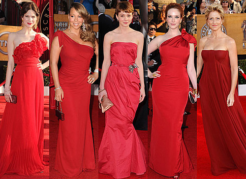 Red Dresses at 2010 Screen Actors Guild Awards