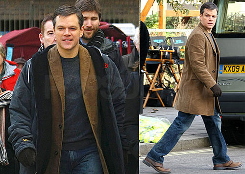 Photos of Matt Damon And Clint Eastwood Filming Hereafter in London 2010-02-01 14:00:40