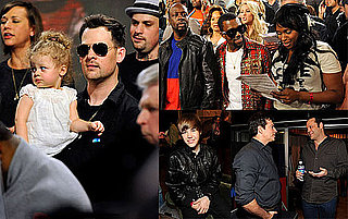 Photos of Nicole Richie, Joel Madden, Harlow Madden, Jennifer Hudson, Justin Bieber, and Jonas Brothers Recording a Haiti Single 2010-02-02 08:32:10