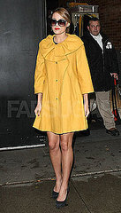 Lauren Conrad in Yellow Coat in New York City