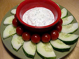 Nonfat Yogurt Dill Dip With Veggies