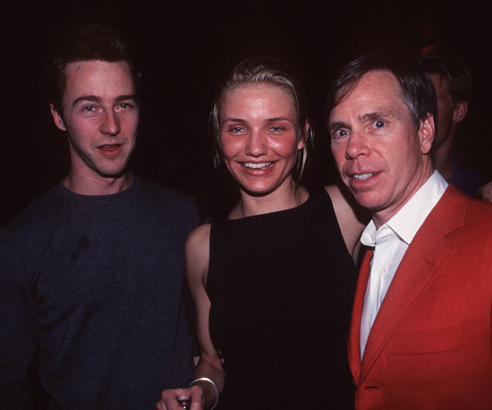 Ed Norton and Cameron Diaz celebrated at Tommy Hilfiger's post-Super Bowl party in 1999.
Ed Norton and Cameron Diaz celebrated at Tommy Hilfiger's post-Super Bowl party in 1999.