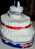 How to Make a Sailor Themed Diaper Cake