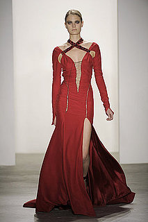 Altuzarra Fall 2010 Wows Well-Heeled Crowd with Sutured Suiting and Blood-Red Gowns