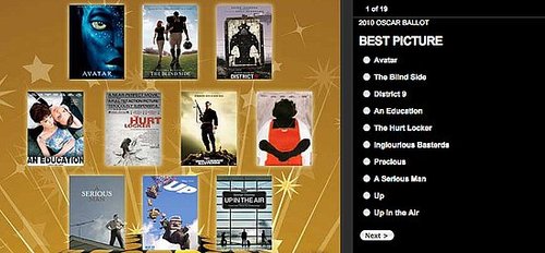 Pick the Winners of the 2010 Oscars to Win DVD Prize Package