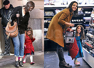 Photos of Katie Holmes and Suri Cruise Shopping at Sephora and Leaving Their Hotel in NYC 2010-02-11 10:30:48