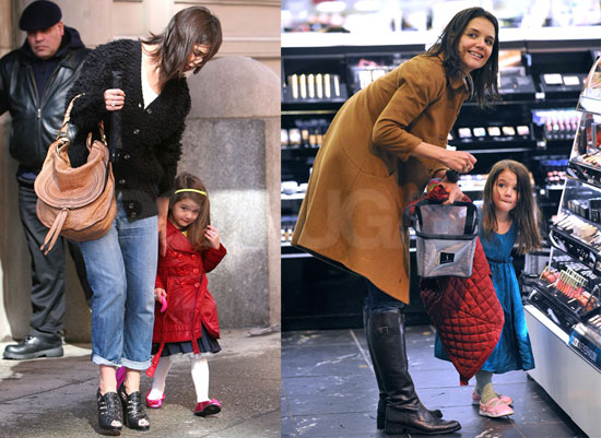 Photos of Katie Holmes and Suri Cruise Shopping at Sephora and Leaving Their Hotel in NYC Photos of Katie Holmes and Suri Cruise Shopping at Sephora and Leaving Their Hotel in NYC