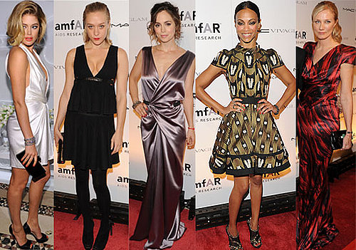 Photos of Celebs from New York Fashion Week amFAR Benefit Gala with Mary-Kate Olsen, Zoe Saldana, Meryl Streep, Chloe Sevigny 2010-02-11 14:30:50