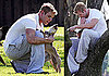 Photos of Kellan Lutz at the Park in LA with His Dogs Kola and Kevin