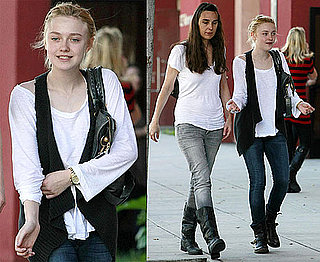 Photos of Dakota Fanning Shopping With Her Mother in LA on Valentine's Day