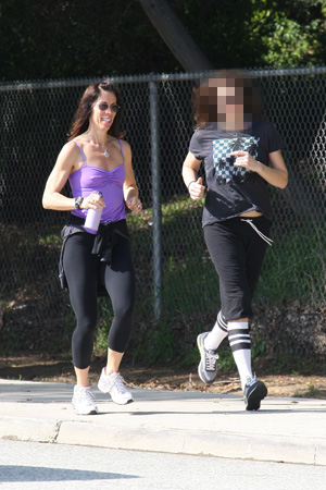 Can you guess which celebrity spent Valentine's Day weekend jogging with a