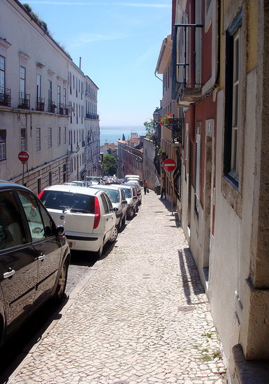 Narrow, Winding Streets of Lisbon
