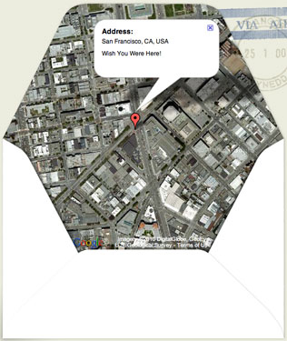Print Your Own Envelope With a Google Map Location on the Inside