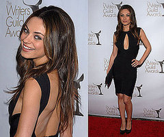 Mila Kunis Wearing a Black Keyhole Dress Mila Kunis Wearing a Black Keyhole Dress