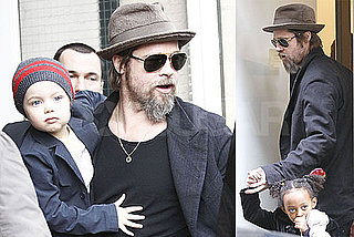 Photos of Brad Pitt Shopping in Paris With Shiloh and Zahara 2010-02-23 07:45:38