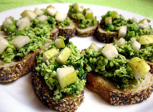 Recipe For Healthy Appetizer Made With Edamame and Pears
