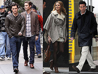 Photos of Blake Lively, Billy Baldwin, Chace Crawford and Penn Badgley on the Set of Gossip Girl