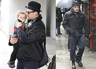 Photos of Joel Madden and Harlow Madden Wearing a Rainbow Sweater Arriving at LAX