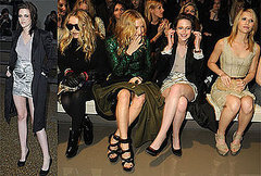 Photos of Kristen Stewart Smiling at Burberry at London Fashion Week Plus Kate Hudson, Mary-Kate Olsen, Jamie Campbell Bower