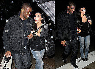 Photos of Kim Kardashian and Reggie Bush at Ralph Lauren in Beverly Hills Wearing Leather Jackets