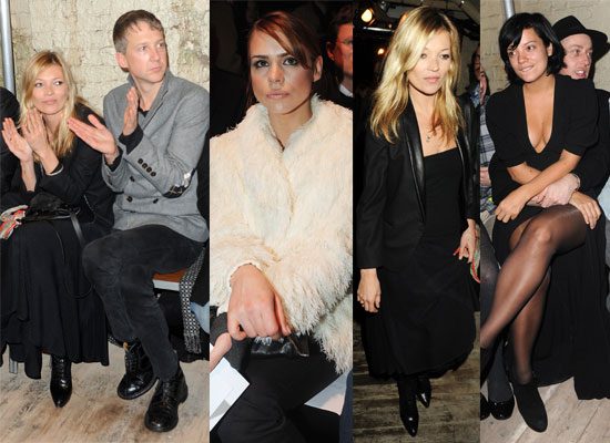 Photos of Kate Moss, Lily Allen and Billie Piper at London Fashion Week Photos of Kate Moss, Lily Allen and Billie Piper at London Fashion Week
