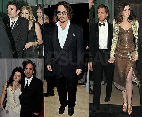 Photos of Johnny Depp and Anne Hathaway at the Alice in Wonderland Afterparty With Avril Lavigne and Deryck Whibley