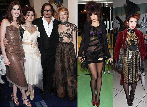 Photos of Alice in Wonderland UK Royal Premiere with Johnny Depp, Anne Hathaway, Tim Burton, Helena Bonham Carter, Daisy Lowe