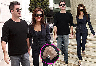 Photos of Simon Cowell And Fiance Mezhgan Hussainy Showing Off Her Huge Engagement Ring in LA