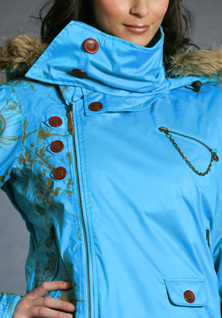 Gretchen Bleiler Mane Jacket, blue ($280) Gretchen Bleiler Mane Jacket, blue ($280)