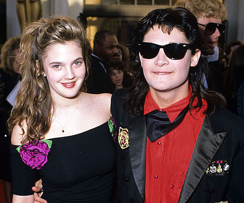 Drew Barrymore and Corey Feldman, 1989 Drew Barrymore and Corey Feldman, 1989