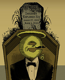 Mock Funeral For Internet Explorer 6 Tonight