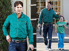 Photos of Peter Facinelli and Daughter Lola at Tennis in LA