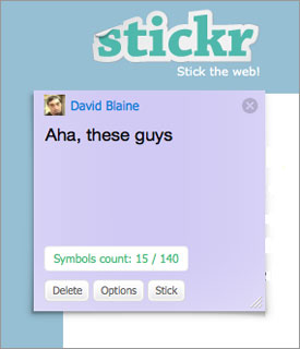 Leave Sticky Notes on Any Site With Stickr