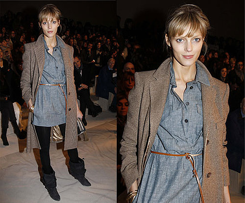 Anja Rubik at Chloe Paris Fashion Week Fall 2010