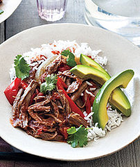 Slow Cooker Recipe For Cuban Beef and Peppers