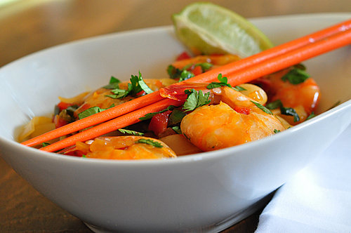 Shrimp, Cilantro and Rice Noodles Shrimp, Cilantro and Rice Noodles