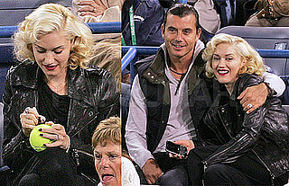 Photos of Gwen Stefani and Gavin Rossdale Watching Roger Federer Play Tennis in California