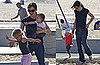Photos of Jennifer Garner, Violet Affleck, and Seraphina Affleck Together at Santa Monica Beach